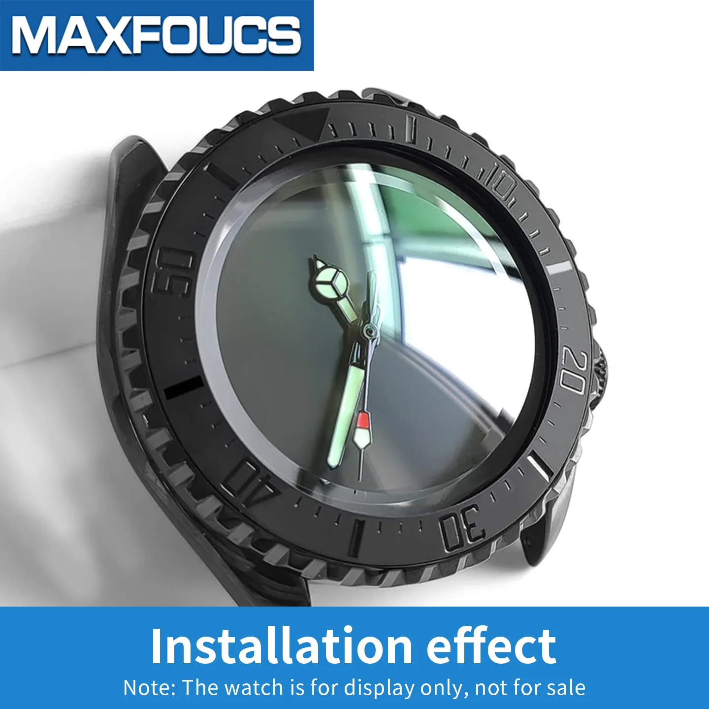 Matte, schräge Keramik-Lünetteneinlage 38x30,6mm MOD SKX007 SKX Divers Passend für 31,5x30,5mm Kristall Uhrenzubehörteile – Detail 10