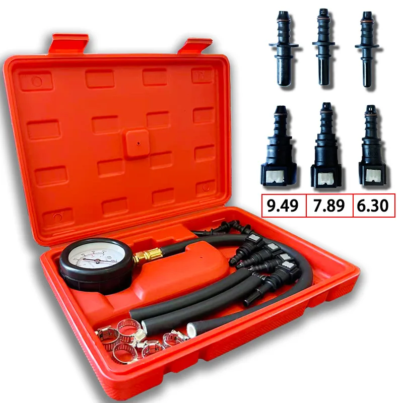أداة كشف ضغط وقود السيارة، مقياس ضغط الوقود، جهاز اختبار مضخة الوقود للدراجات النارية