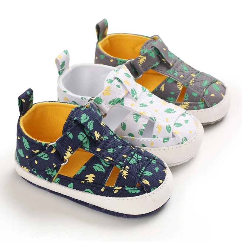 

Summer Baby Boy Shoes 0-1 Year Old Fashionable Classic Sandals Soft Lightweight Cloth Soles Casual Walking Footwear