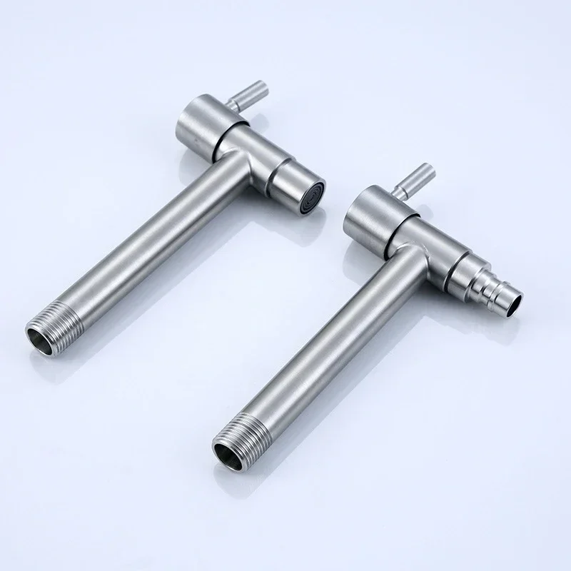 Rubinetto per lavatrice Rubinetto per piscina in acciaio inossidabile 304 con apertura rapida 4 rubinetti estesi per balcone Rubinetto per piscina Rubinetti per bagno