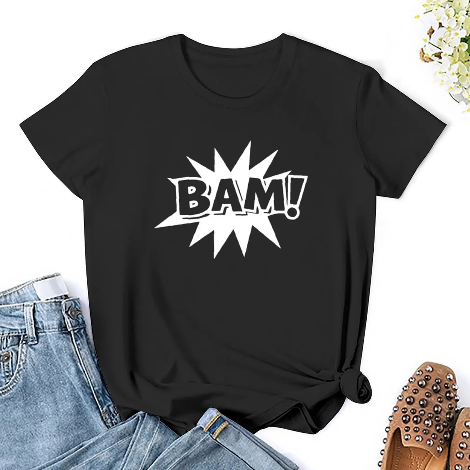 BAM T-Shirt anime clothes Blouse shirts graphic tees fashion woman blouse 2024