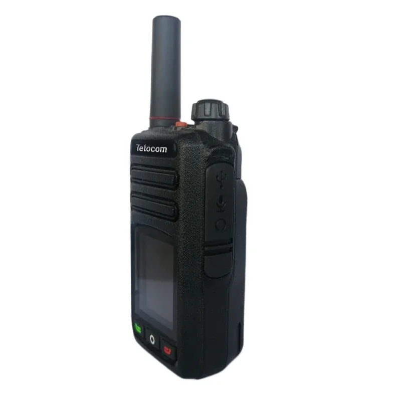 Portable Tetocom K15 4G-LTE Network Handheld Walkie Talkie POC Radio with Dual Micro Card USB Charging Linux OS GSM SIM Card fac