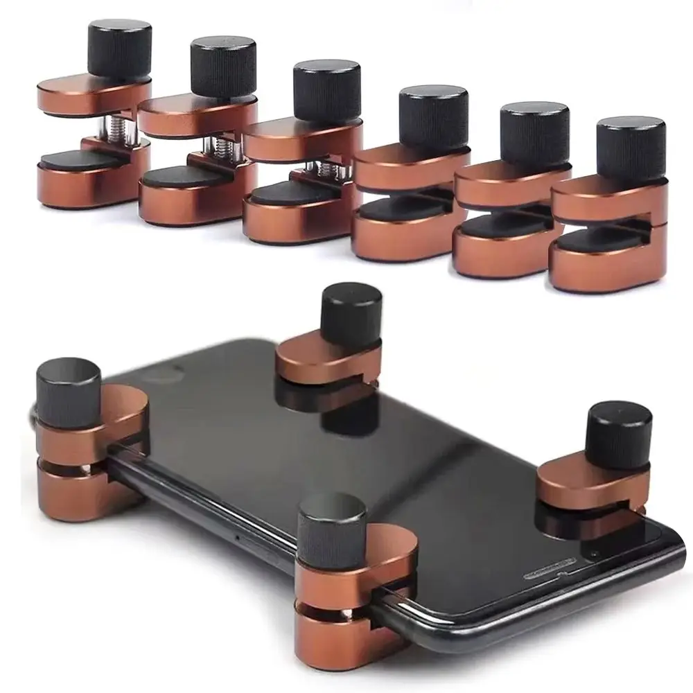 4 szt. Uniwersalny zacisk do mocowania ekranu LCD telefonu komórkowego Klips mocujący ze stopu aluminium do uchwytu do naprawy zakrzywionego ekranu iPhone'a