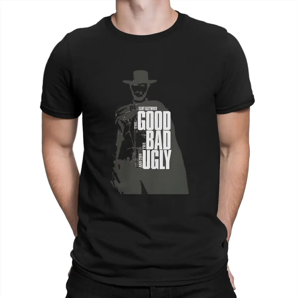 Cotton Grunge Crewneck TShirt Clint Eastwood The Good The Bad Ugly Movie Men T Shirt Harajuku Clothing new in tops & tees shirt