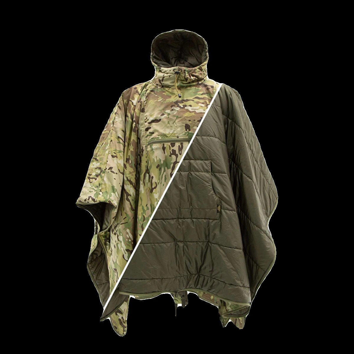 Poncho Cotton Tactical Multi Functional Cloak Windproof and Warm Storage