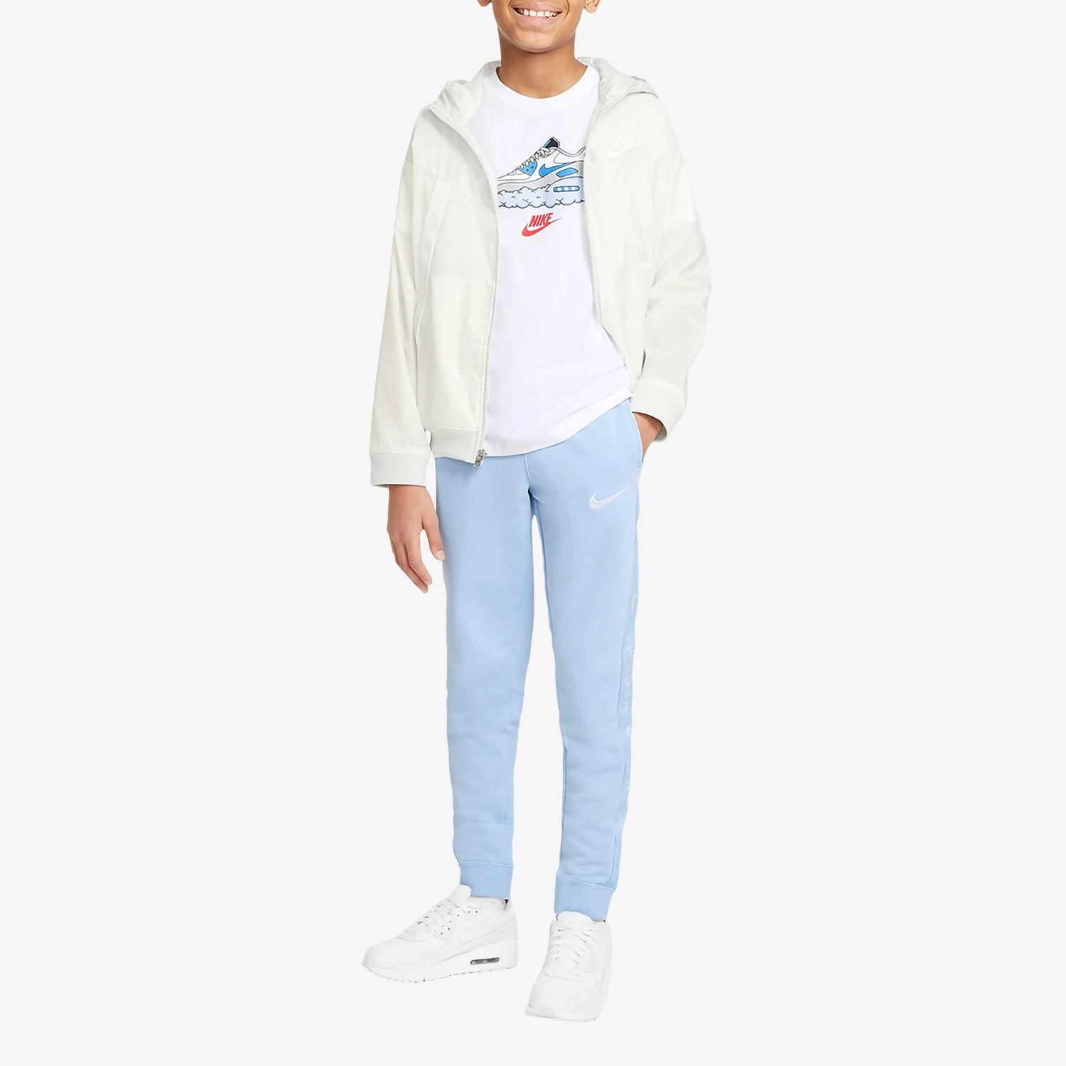 سراويل Nike الرسمية الأصلية الجديدة للأطفال الكبار المحبوكة المريحة للتنفس DA0771-436