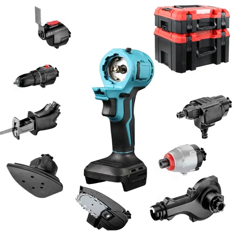 Rechargeable Wrench Electric Drill  Chain Saw Adapter Multi-function Power Tools Combo Set