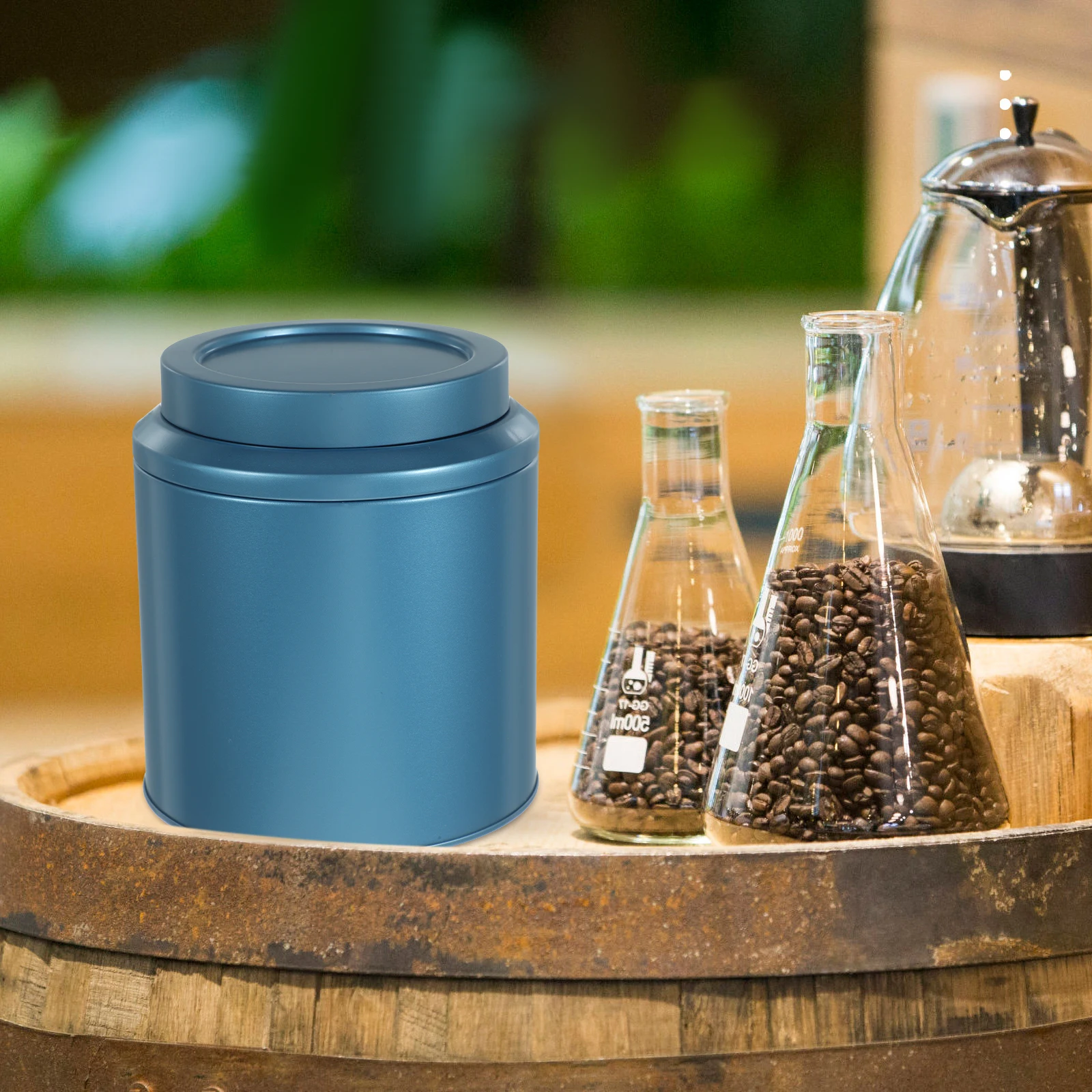 

Tea Jar Gift Box Canisters Airtight Kitchen Loose Container Tinplate Baby
