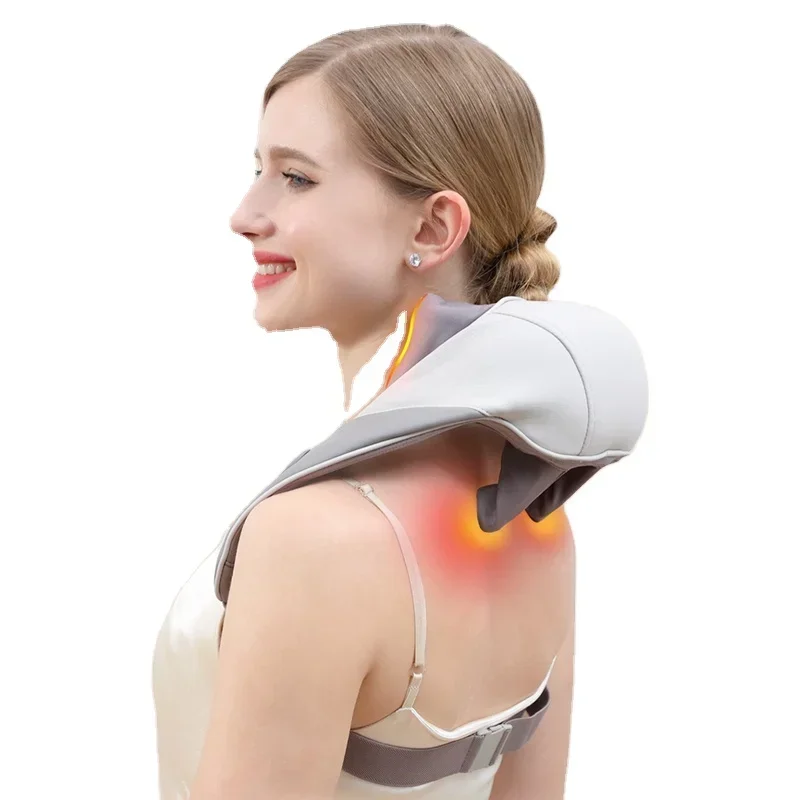 Pain Relief Neck Massager Electric Heating shiatsu kneading cervical Neck and Shoulder Massager