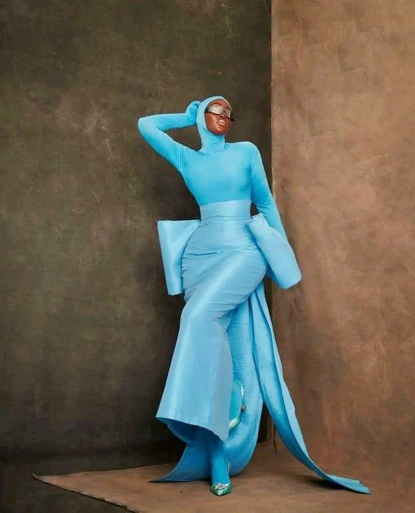 Falda larga de satén azul con lazo grande, falda hasta el suelo de cintura alta para mujer, ropa Formal de Arabia Saudita para mujer, solo la falda