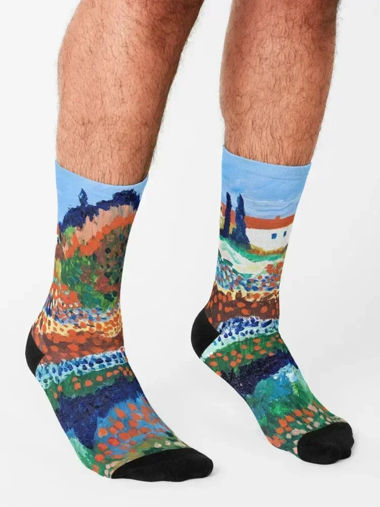 Flower Flood, Fall Inspired Acrylic Painting Socks kawaii halloween cycling essential Luxury Woman Socks Men's