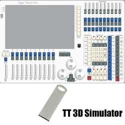 Tiger Touch 3D 시뮬레이터 USB 동글 무대 조명 효과 시뮬레이터, TT 컨트롤러, 시각화 소프트웨어 라이트 쇼