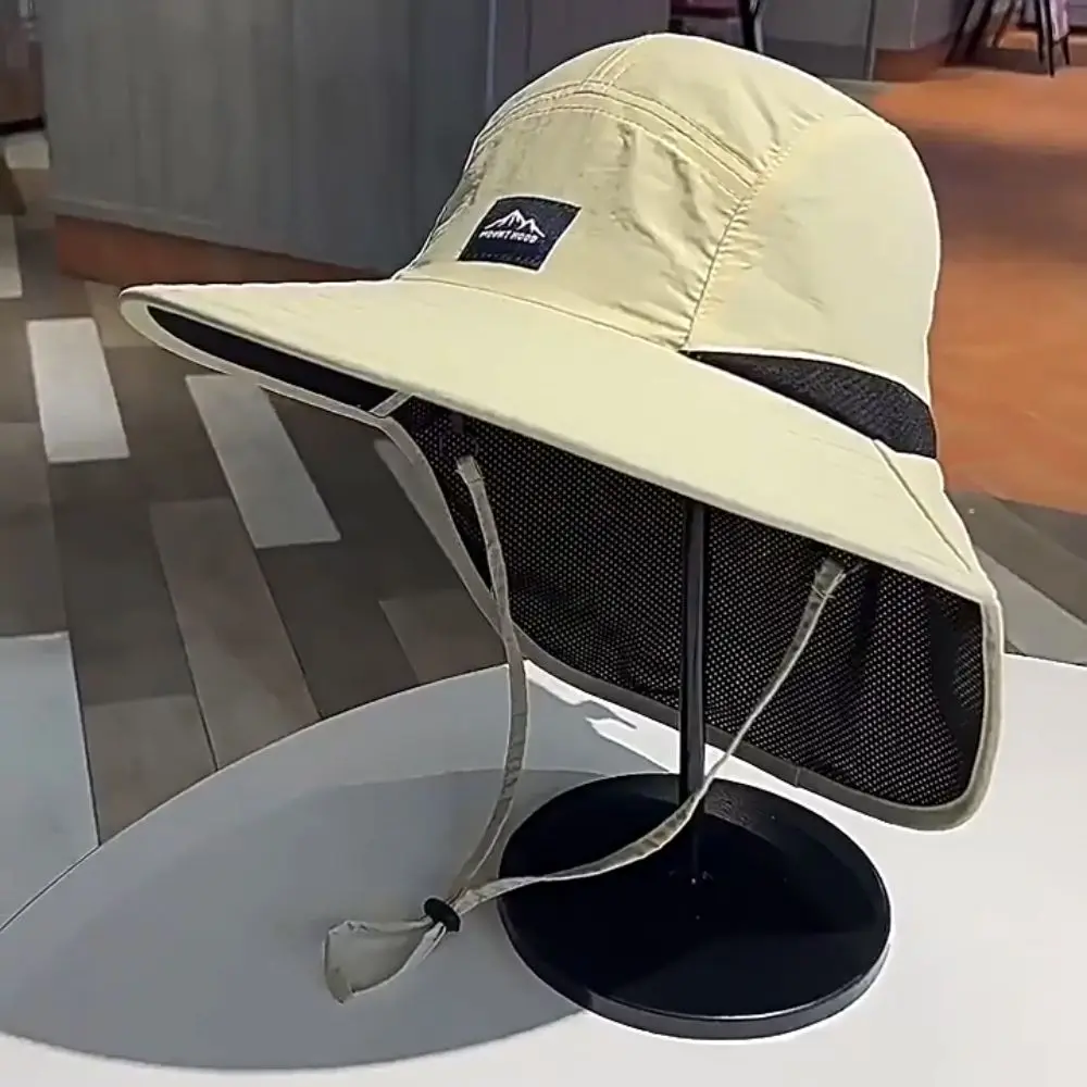 New Bucket Hat Fisherman Hat Sunscreen Cap Wide Brim Hiking Hats Quick-Drying Sun-Shade Fishing Caps