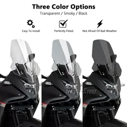 For Honda XL750 TRANSALP XL 750 Transalp 2023 2024  Motorcycle Windshield Windscreen Front Acrylic Wind Shield Screen Deflectors
