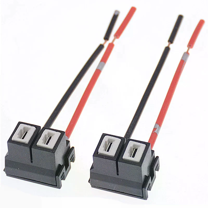 H7 Connector Auto Car Bulb Sockets Connectors Car Halogen Bulb Socket Power Adapter Plug Connector Wiring Harness