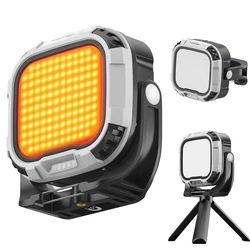 Martvsen R7 PRO 28W 5400mAh On-Camera LED Video Light Portable Magnetic Fill Light 2700K-6500K Bi-Color Lighting for Live Vlog