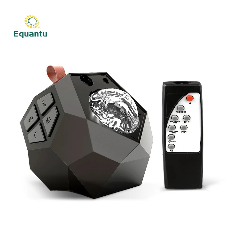 Equantu Hot Sale Portable Projection Light, Aurora/Water Ripple/Whirlpool Wireless Bluetooth Speaker RGBW