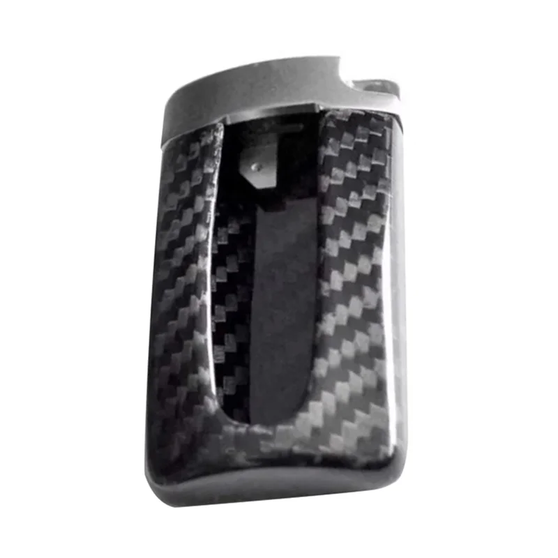 Funda protectora con mando a distancia de fibra de carbono Real en forma de U para Nissan GTR para Infiniti, funda para llave de coche, bolsa plateada