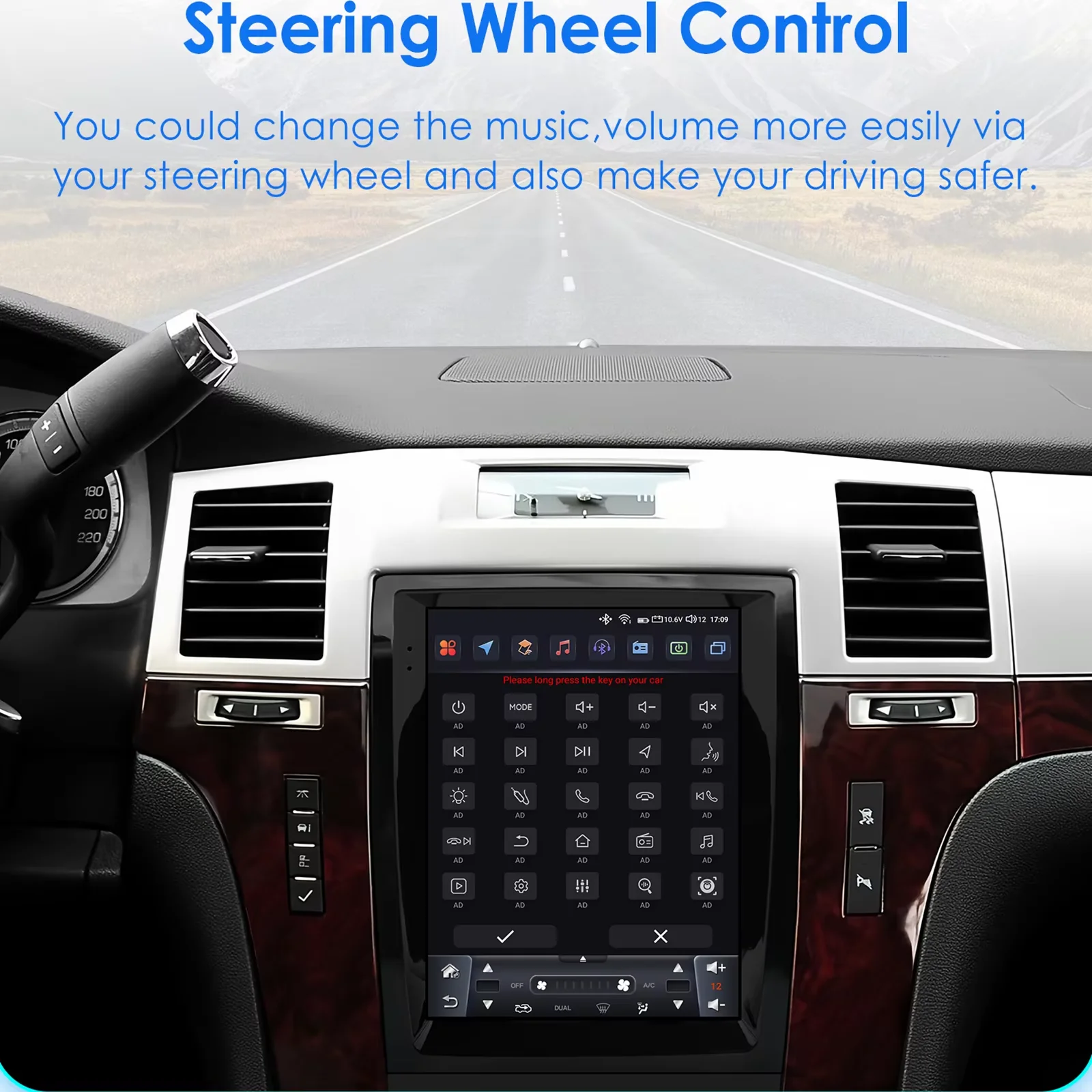 Hizpo Carplay 4G أنظمة AI أندرويد 14 راديو السيارة لكاديلاك إسكاليد /SLS 2007 - 2014 مشغل فيديو الوسائط المتعددة نظام تحديد المواقع Autoradio