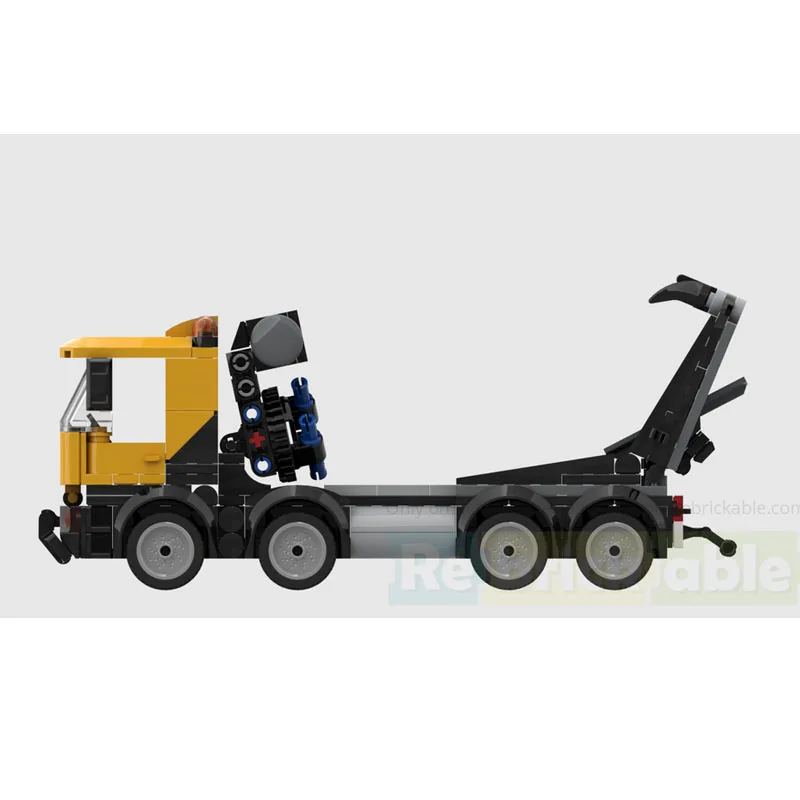 ชุดของเล่นตัวต่อ MOC-245783 รถผสมปูนซีเมนต์ แบบประกอบเอง 297 ชิ้น ของขวัญ รถบรรทุกเครื่องมือในเมือง รถบรรทุกวิศวกรรม