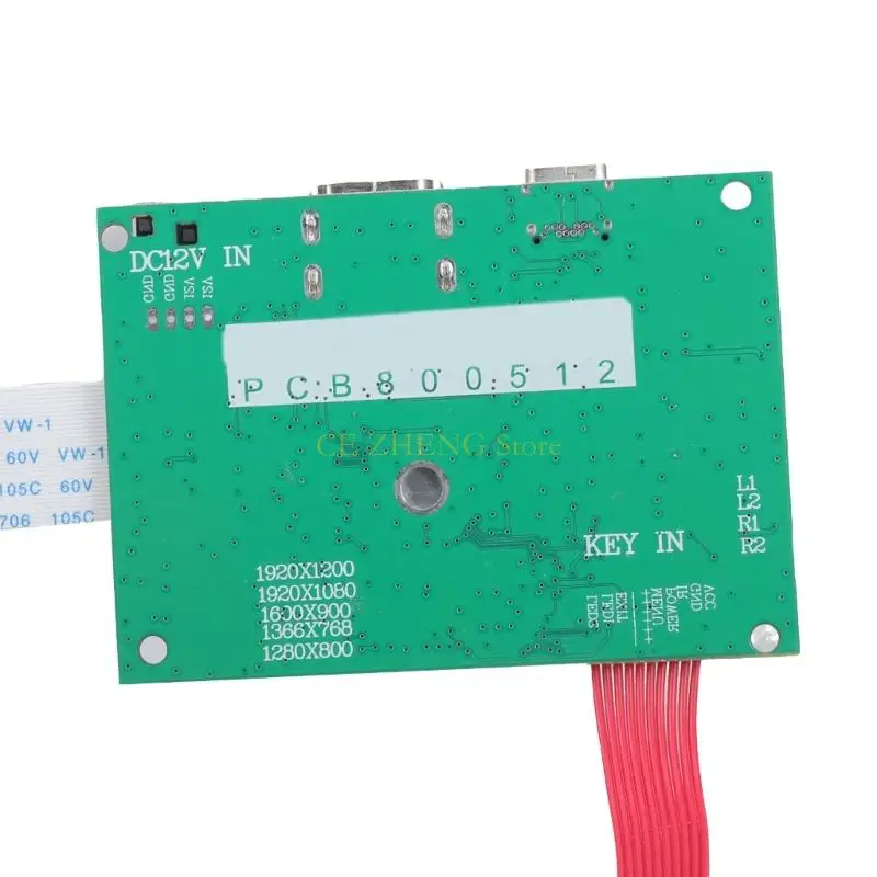 E56B Multi Resolution EDP LCD Driver Board voor 10-17.3 inch schermen geen programmering vereist zeer temperatuurbestendig