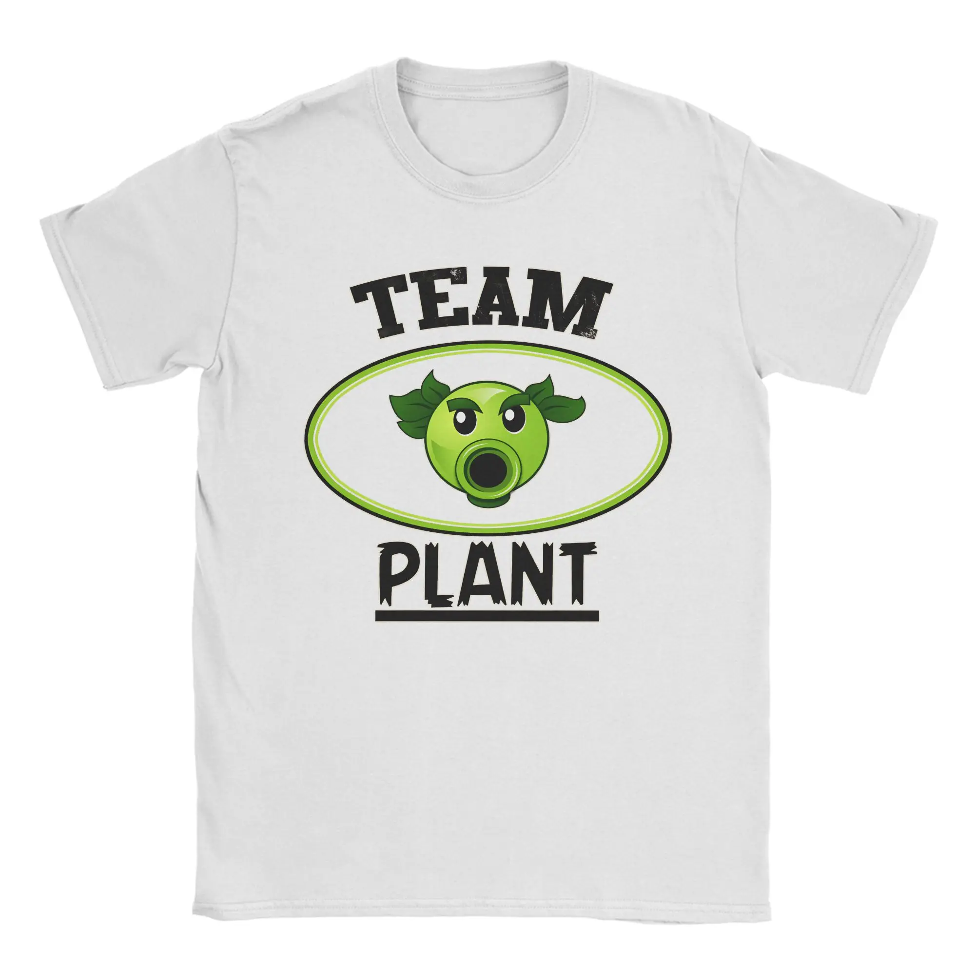 النباتات مقابل الزومبي فريق النبات تي شيرت الرجال لعبة فيديو 100% القطن تي شيرت الياقة المستديرة قصيرة الأكمام تي شيرت حجم كبير الملابس #1