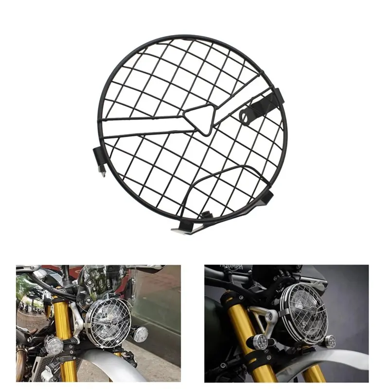 For Scrambler1200 For Scrambler 1200 X XE XC 1200XE Motorcycle Headlight Guard Shield Protection Cover Black