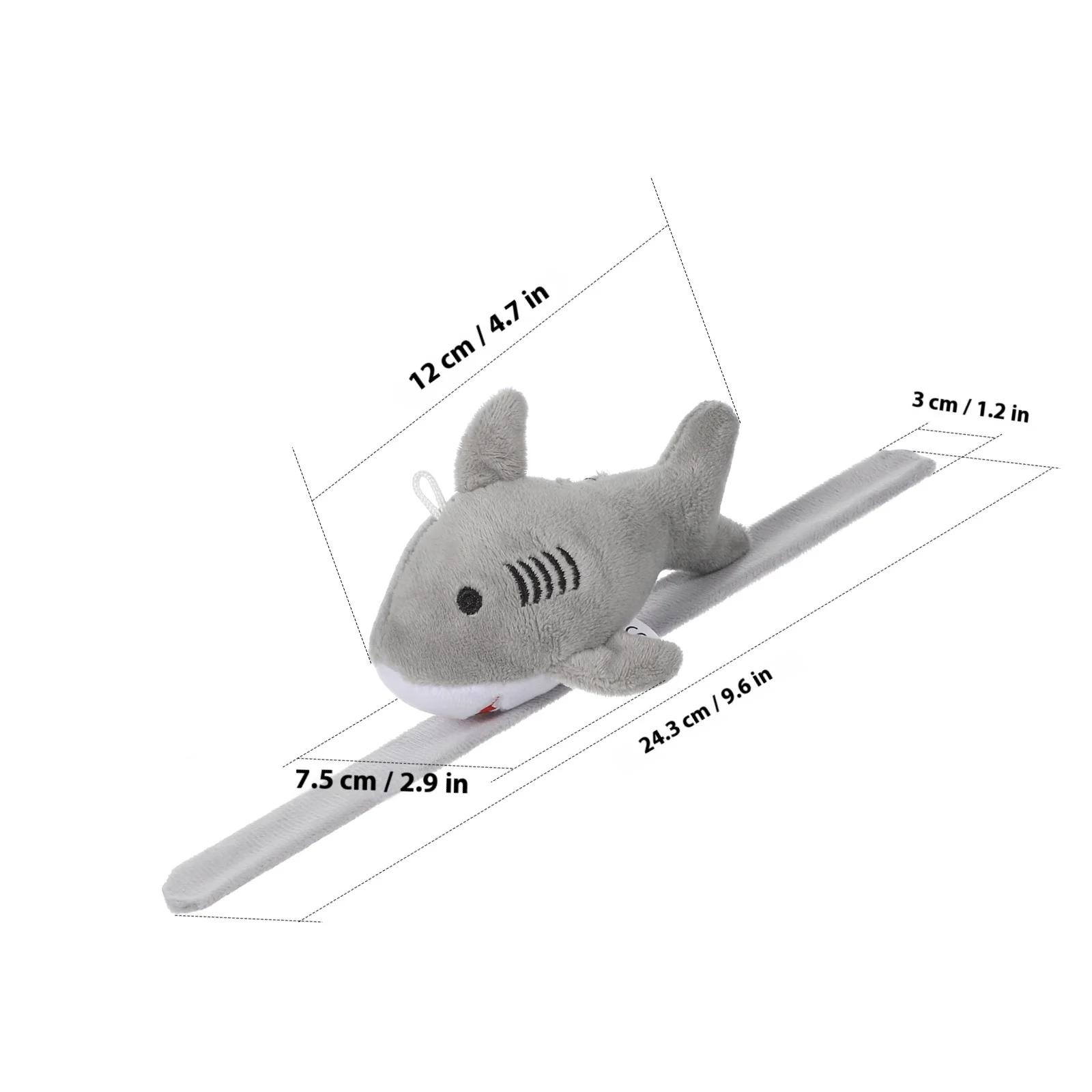 6 шт., браслеты с изображением акулы, браслеты с мягкими животными, мягкие на ощупь детские вечерние сувениры, браслеты с застежкой, браслеты с защелками