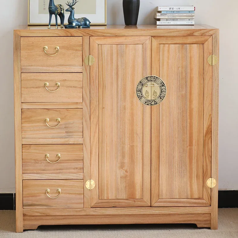 Wardrobe Small apartment Double door with drawers Wardrobe Bedroom Multifunctional storage