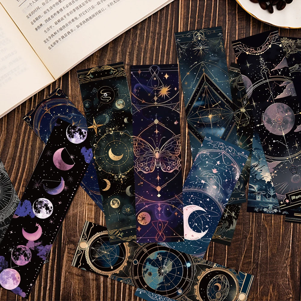 30pcs Fantasy Tarot Secrets Bookmarks Reading Pages Books Tagged School Stationary Supplies DIY Aesthetic Creative Bookmarks