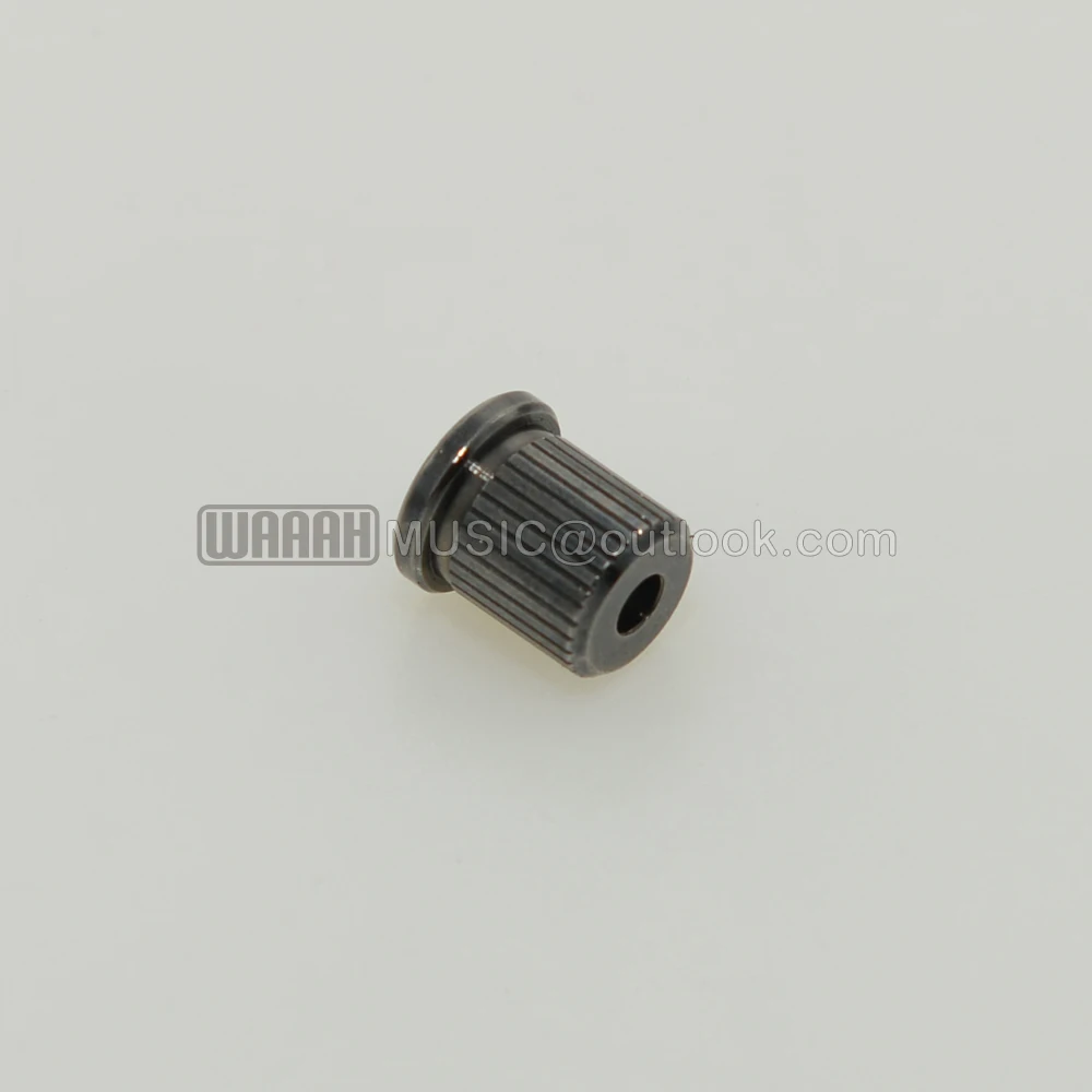 6 Stück Messing durch Body String Aderendhülsen String Buchsen für Tele/Telecaster Gitarre – Detail 1