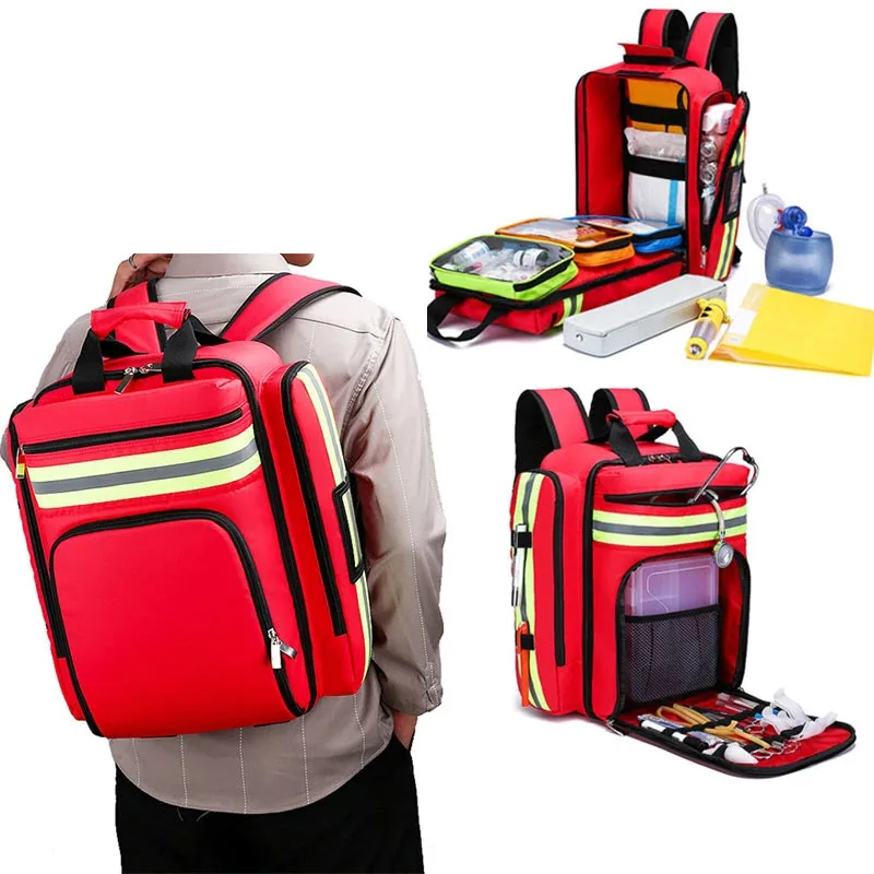 Emergency Rescue Bag Human Anti-Earthquake Disaster Relief Waterproof Outdoor Flood Control Medical Supplies Backpack 3 Colors