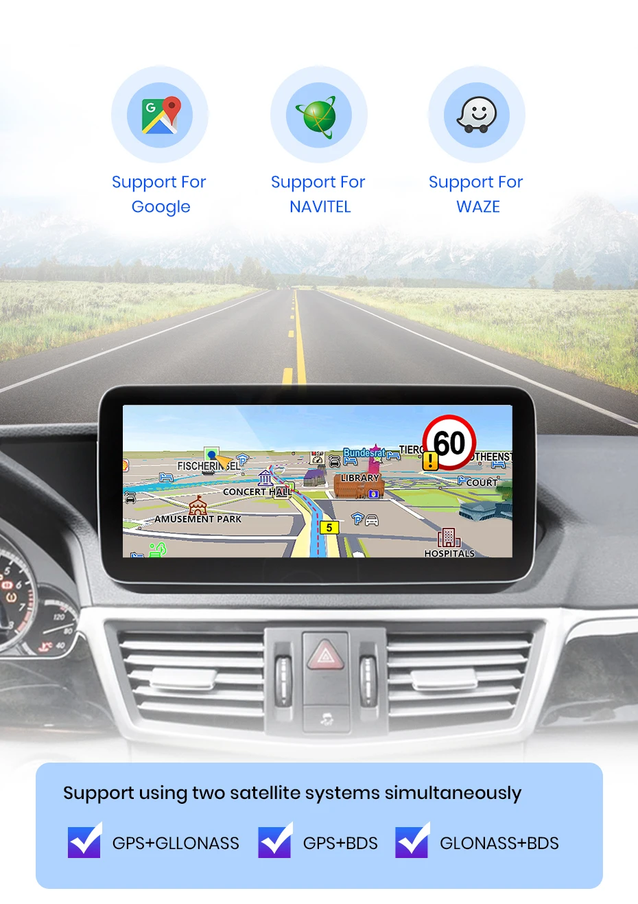 Junsun Qualcomm 665 Drahtloses CarPlay Android Auto-Autoradio für Mercedes Benz E-Klasse W212 S212 2009–2016, intelligentes System – Detail 16