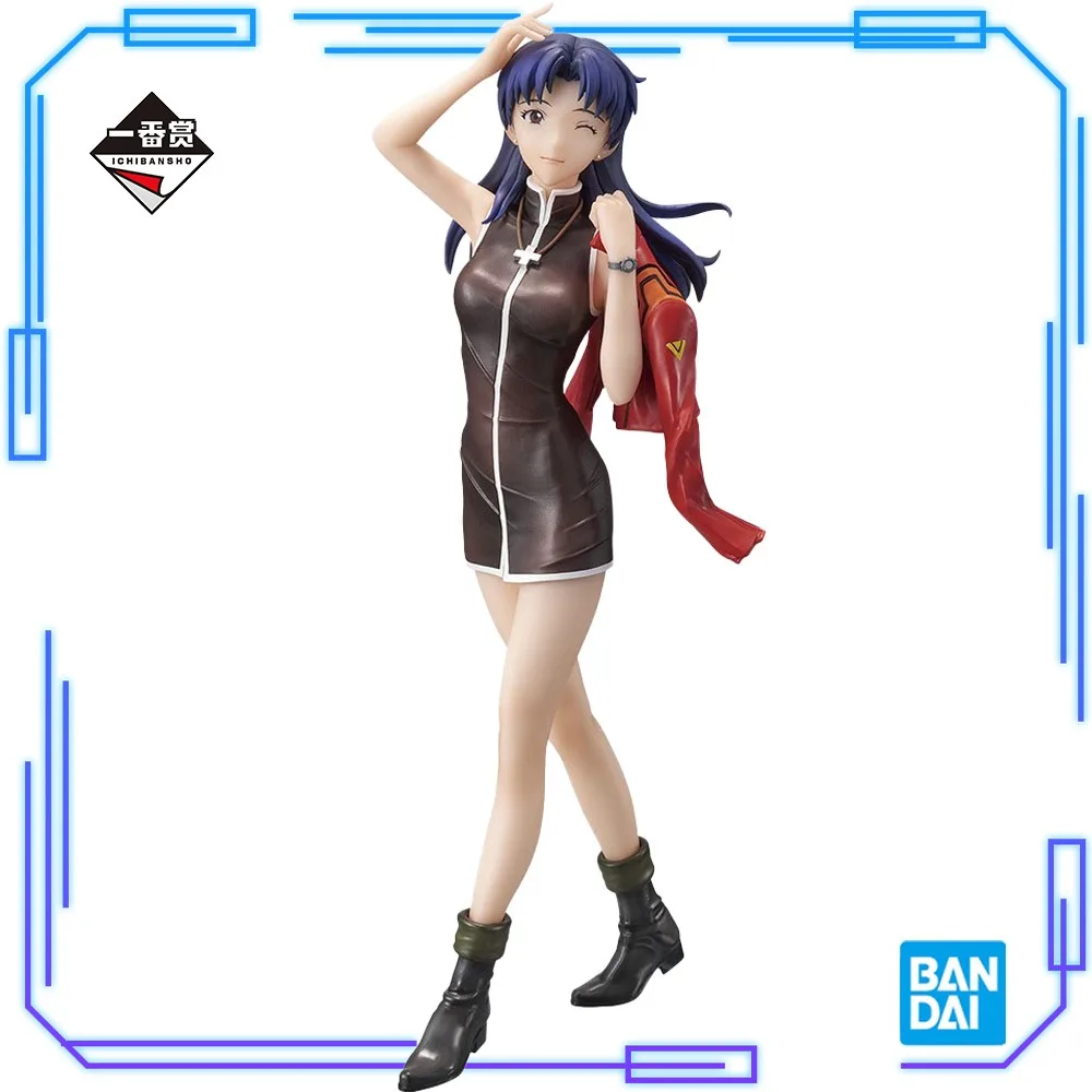 

In Stock Bandai Original Genuine Anime Evangelion Shin Gekijouban Katsuragi Misato Ichiban Kuji D Prize 21cm Model Toy Figures