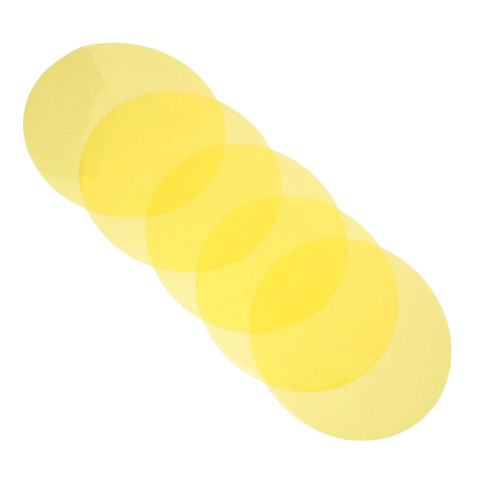 5Pcs Colored Gel Sheets for Photography Yellow Light Filters Correction Film Overlays Lighting Gels Studio Stage LED Light