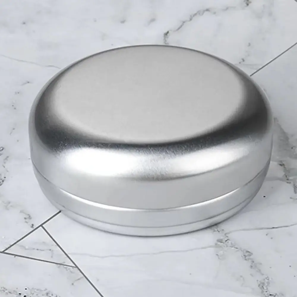 1Pcs New Round Soap Travel Case Aluminum Portable Soap Dish Soap Tray Home Bathrooms Traveling Use