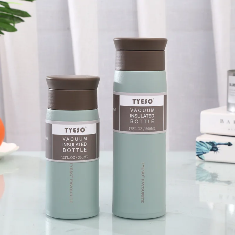 Tyeso Coffee Cups Water Thermos For Girls Stainless Steel Tumbler  Double-Layer Insulation Coffee Cup To Carry Cold And Hot Mugs