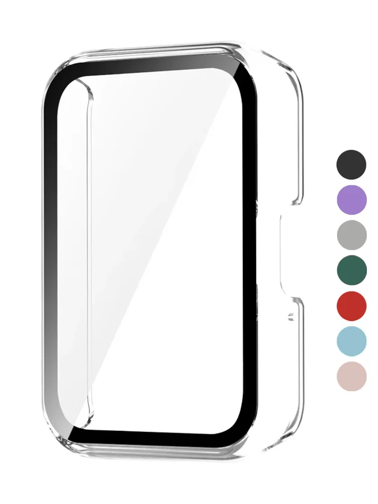 Glas + Hülle für Samsung Galaxy Fit 3, Displayschutzfolie aus gehärtetem Glas und harter PC-Schutzhülle für Galaxy Fit 3-Zubehör