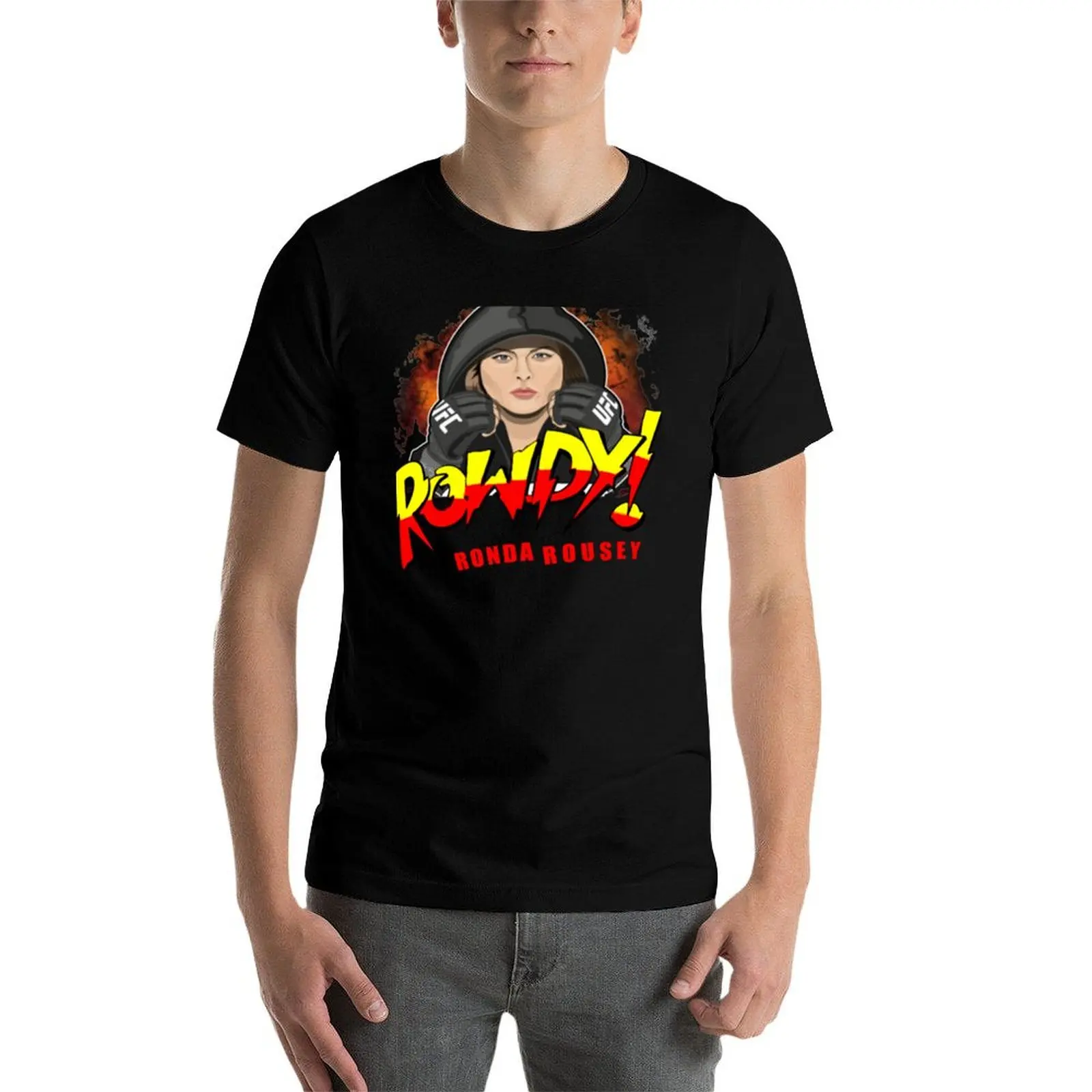 

Rowdy Ronda Rousey Classic T-Shirt cotton tshirt 100% man t shirt heavy cotton man t shirt cotton high quality T-Shirt