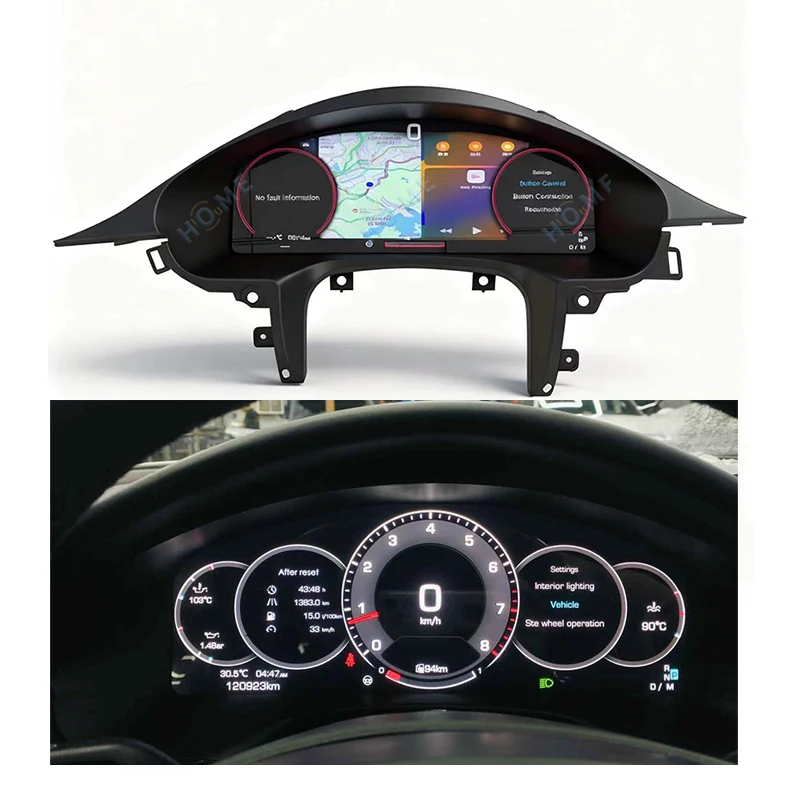 

With Wireless Carplay LCD Speedometer Digital Dashboard Panel Virtual Instrument Cluster CockPit for Panamera 2010-2016