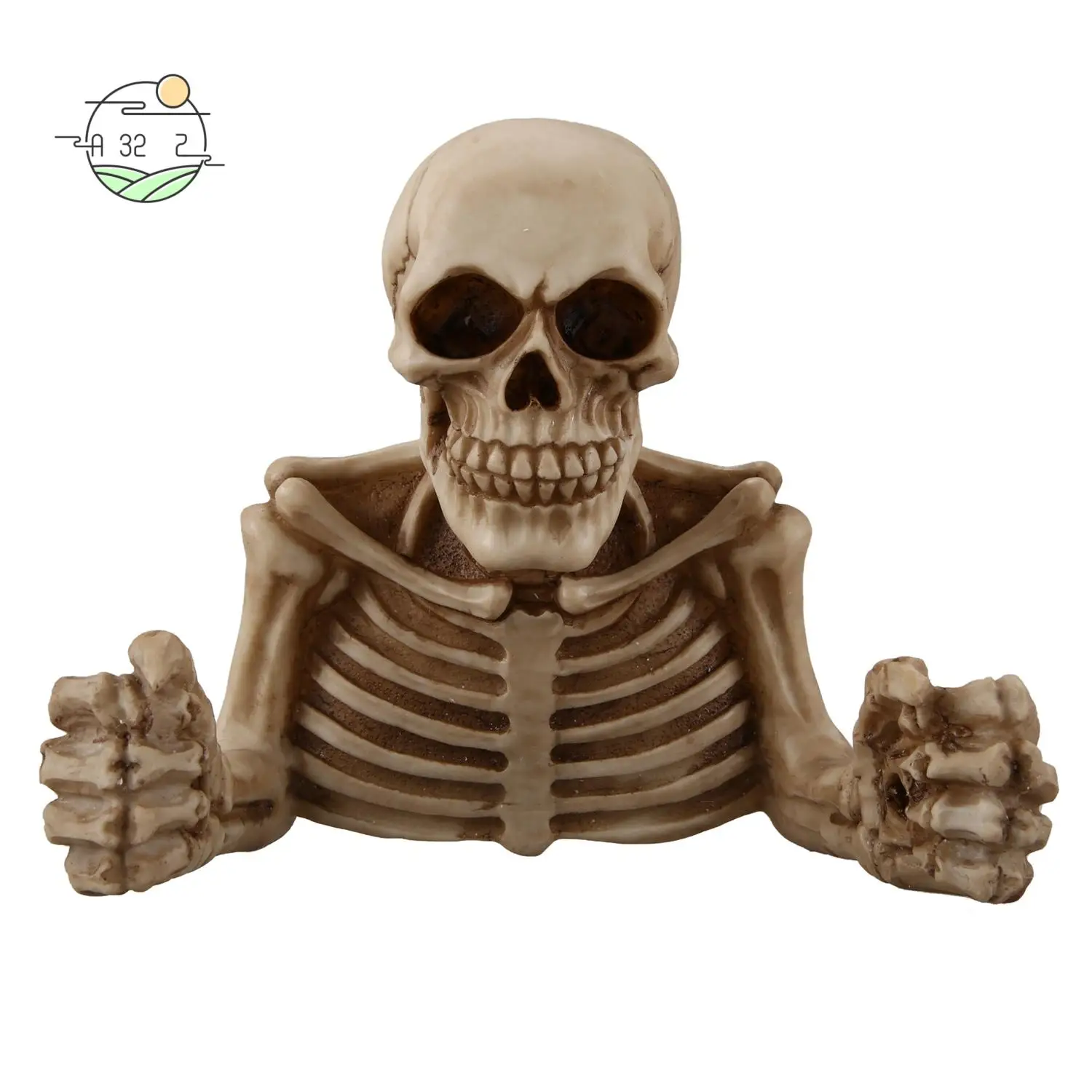 A32Z-Creative Skull حامل ورق المرحاض الحائط صندوق تخزين ورق المرحاض صندوق تخزين الحمام