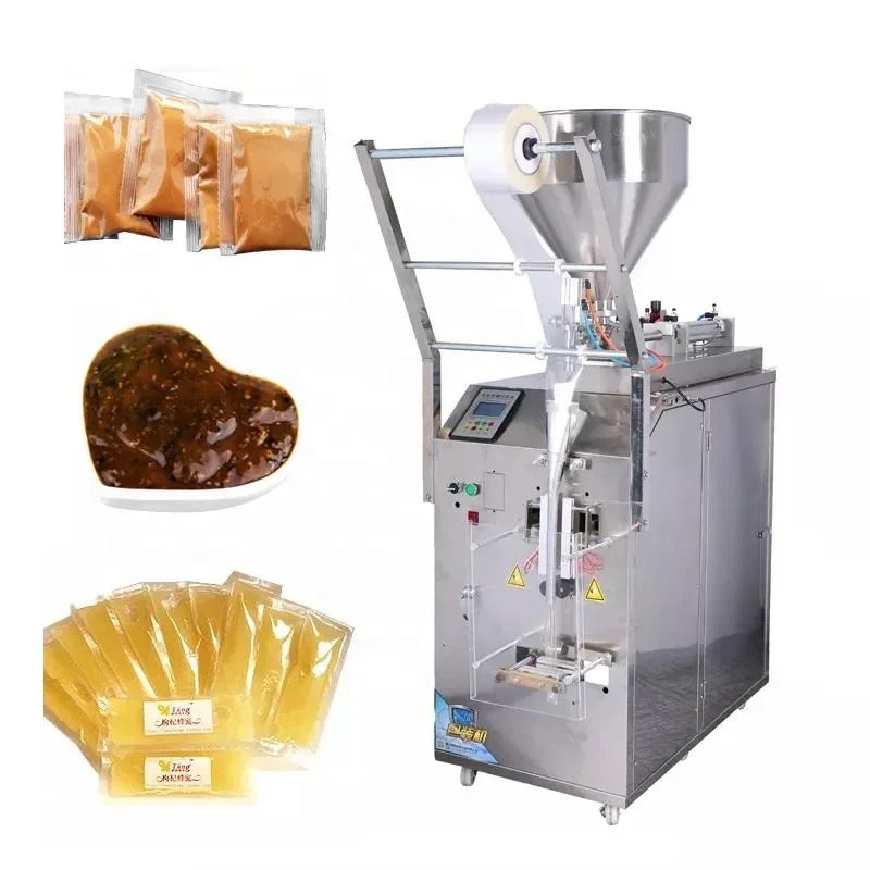 Fully Automatic Chili Honey Ketchup Liquid Filling Machine Sachet Filling Sealing Packaging Machine for Food Processing Lab