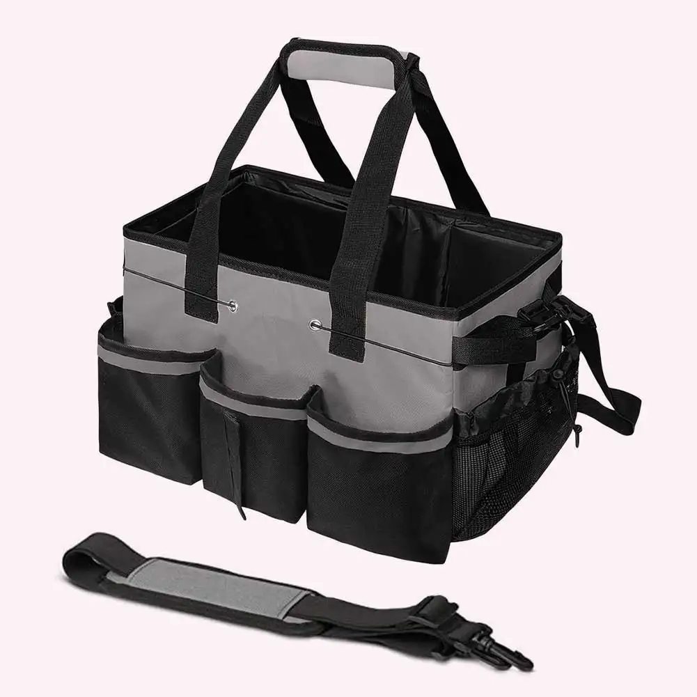 

Cleaning Caddy Bag Large Capacity Cleaning Tool Organizers Oxford Cloth Tool Handbag Under Sink Car Cleaning Tool Organizer Bag
