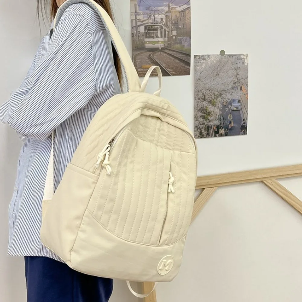 ใหม่สไตล์เกาหลีกระเป๋าเป้สะพายหลังไนลอนความจุขนาดใหญ่กระเป๋านักเรียนกระเป๋าเดินทางกระเป๋าเดินทางทุกวัน