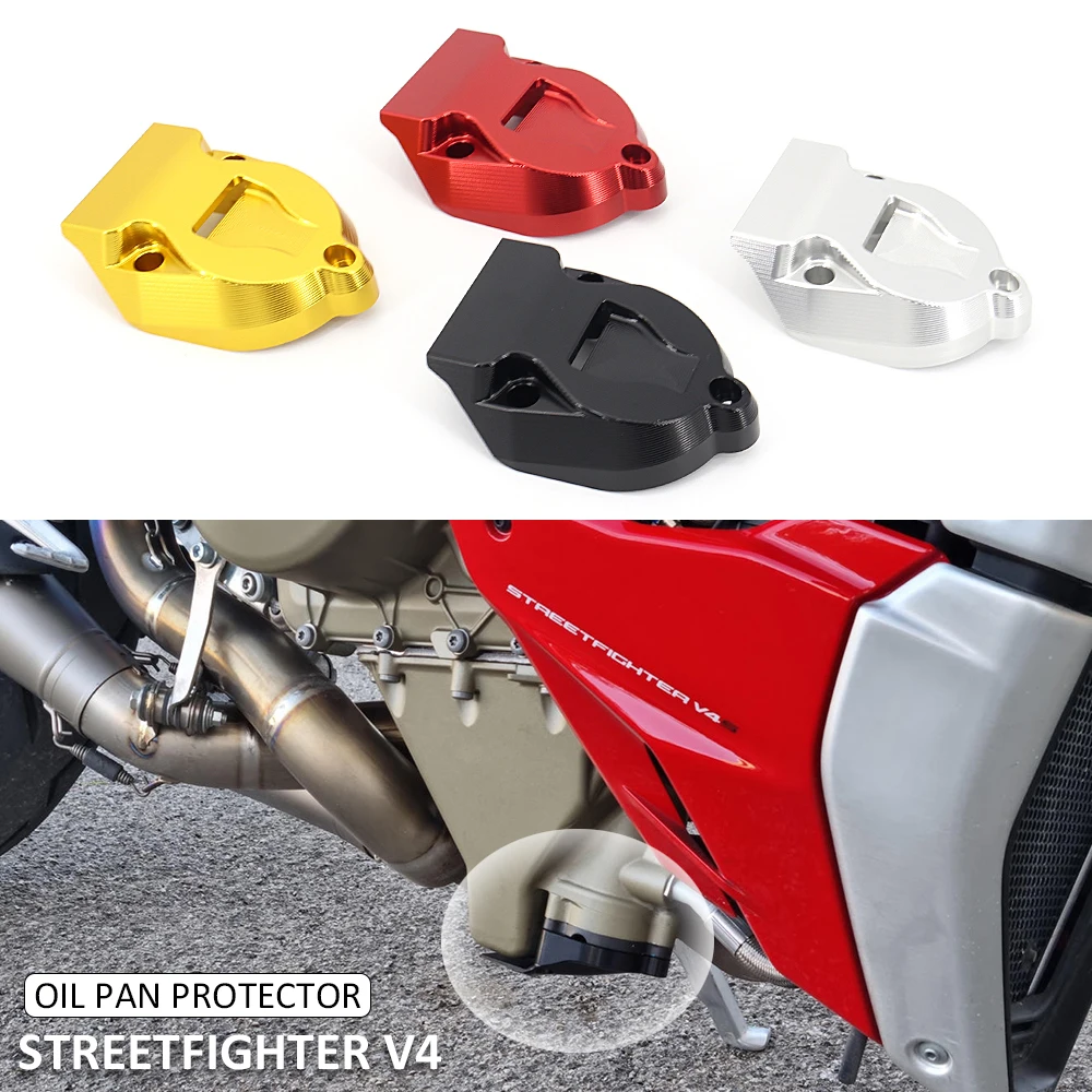 

New STREETFIGHTER V4 S Engine Oil Pan Protective Cover Motorcycle Accessories 4 Colors For Ducati Superbike Panigale V4 V4S V4R