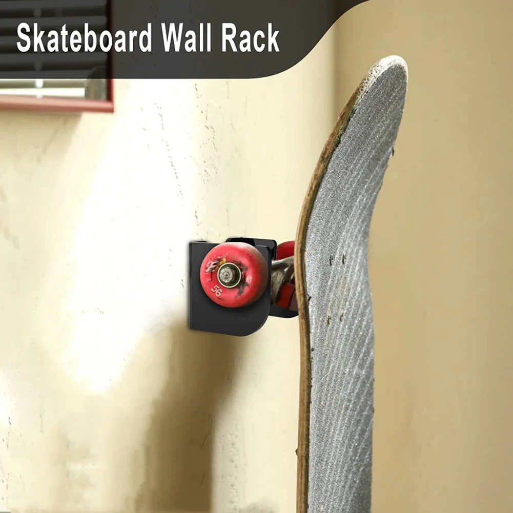 Soporte de pared de acrílico para monopatín, Clips antideslizantes para Snowboard, almacenamiento de Snowboard, 1 par