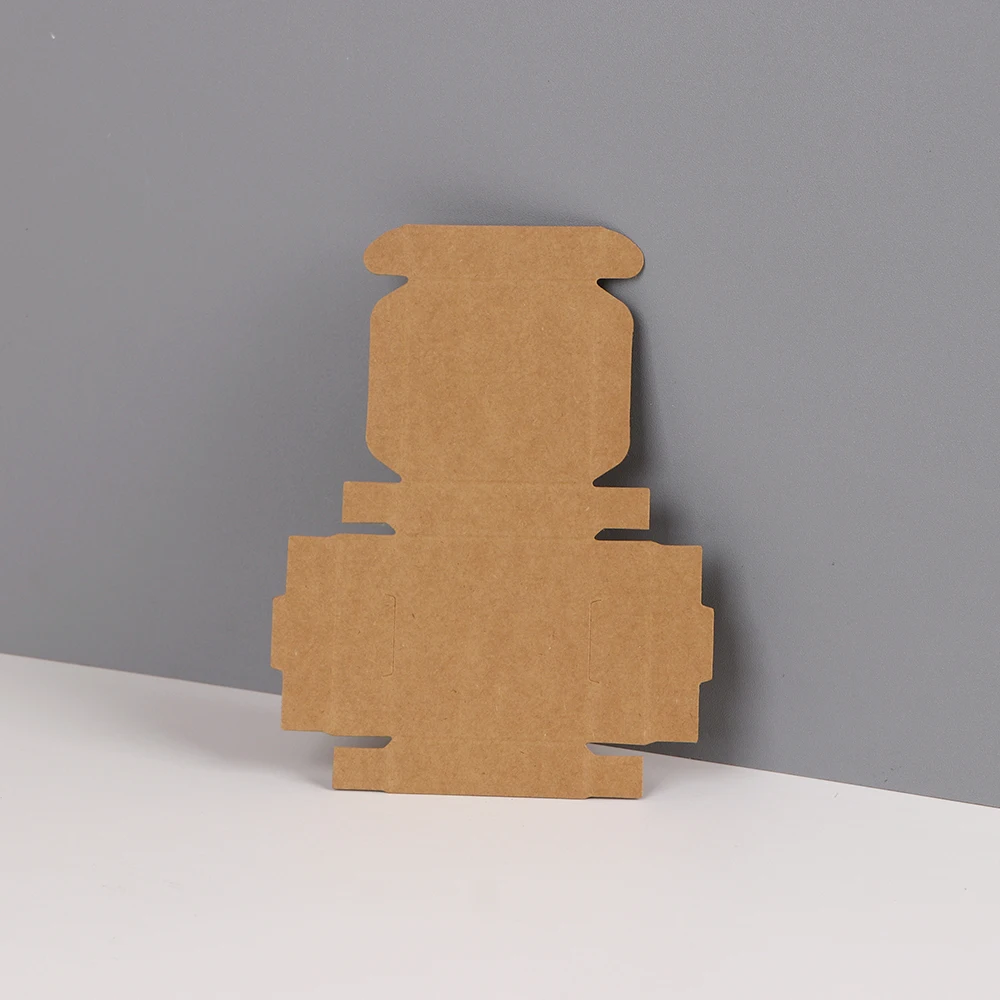 25/50 Stück 12 x 15,5 cm Halskette Ohrringe Fußkettchen Schmuck Verpackung Kraftpapier faltbare Box Großhandel Ornamente offenbaren Karten Etikett – Detail 11