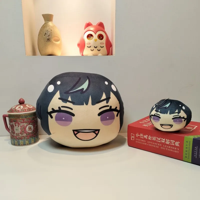 Ensemble Stars Hanamura Sagiri Esu Aoba Tsumugi Omanjuu Plush Cushion Anime Round Stuffed Throw Pillow & Small Bag Keychain