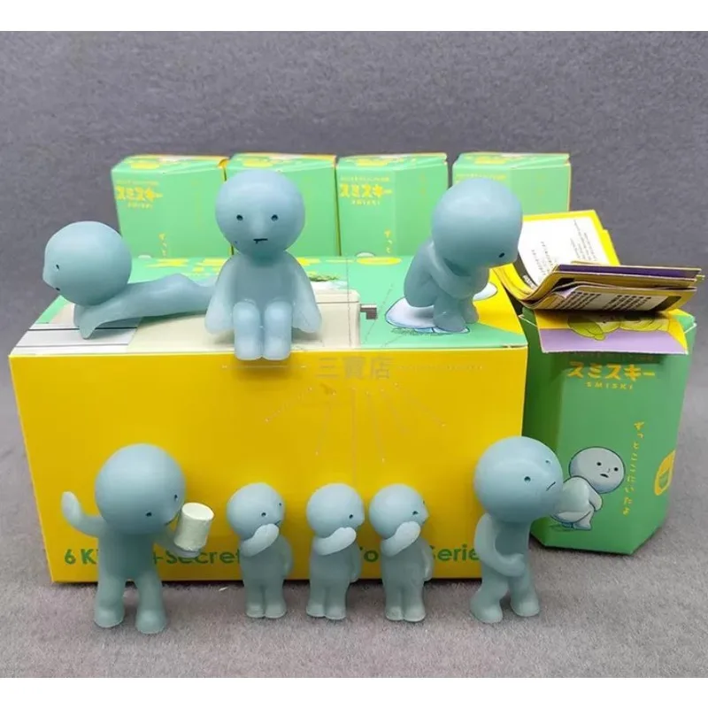 

SMISKI Figure Noctilucent Toilet Doll Luminous Model Ornaments Accessories Children Collection Blind Box Toy