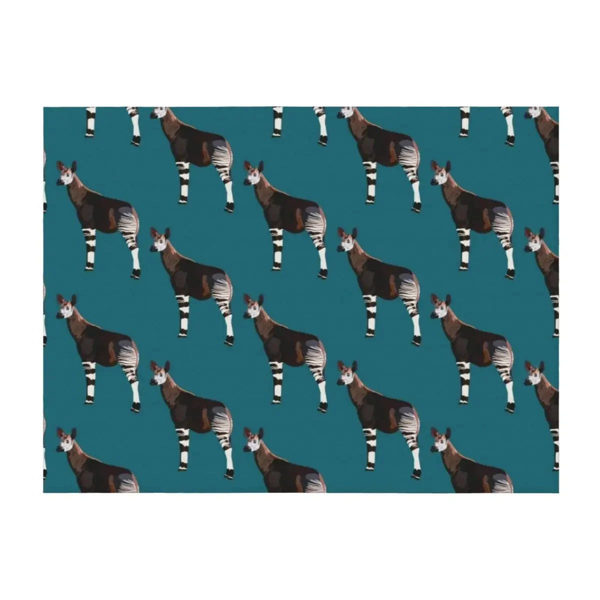 

O is for Okapi Throw Blanket Thermal Fashion Sofas Decorative Sofas Luxury Throw Blankets